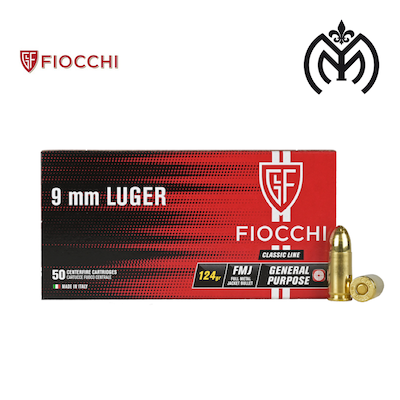 Fiocchi 9mm FMJ 115gr