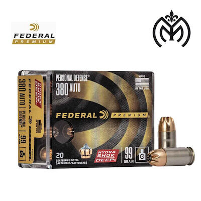 Federal 380Auto 99gr Hydra-Shok DEEP