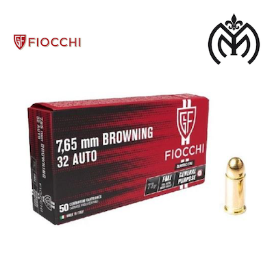 Fiocchi 7,65 Browning FMJ 73gr