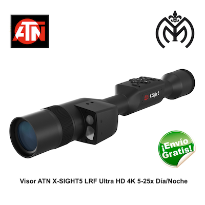 Visor ATN X-SIGHT5 LRF Ultra HD 4K 5-25x Día/Noche